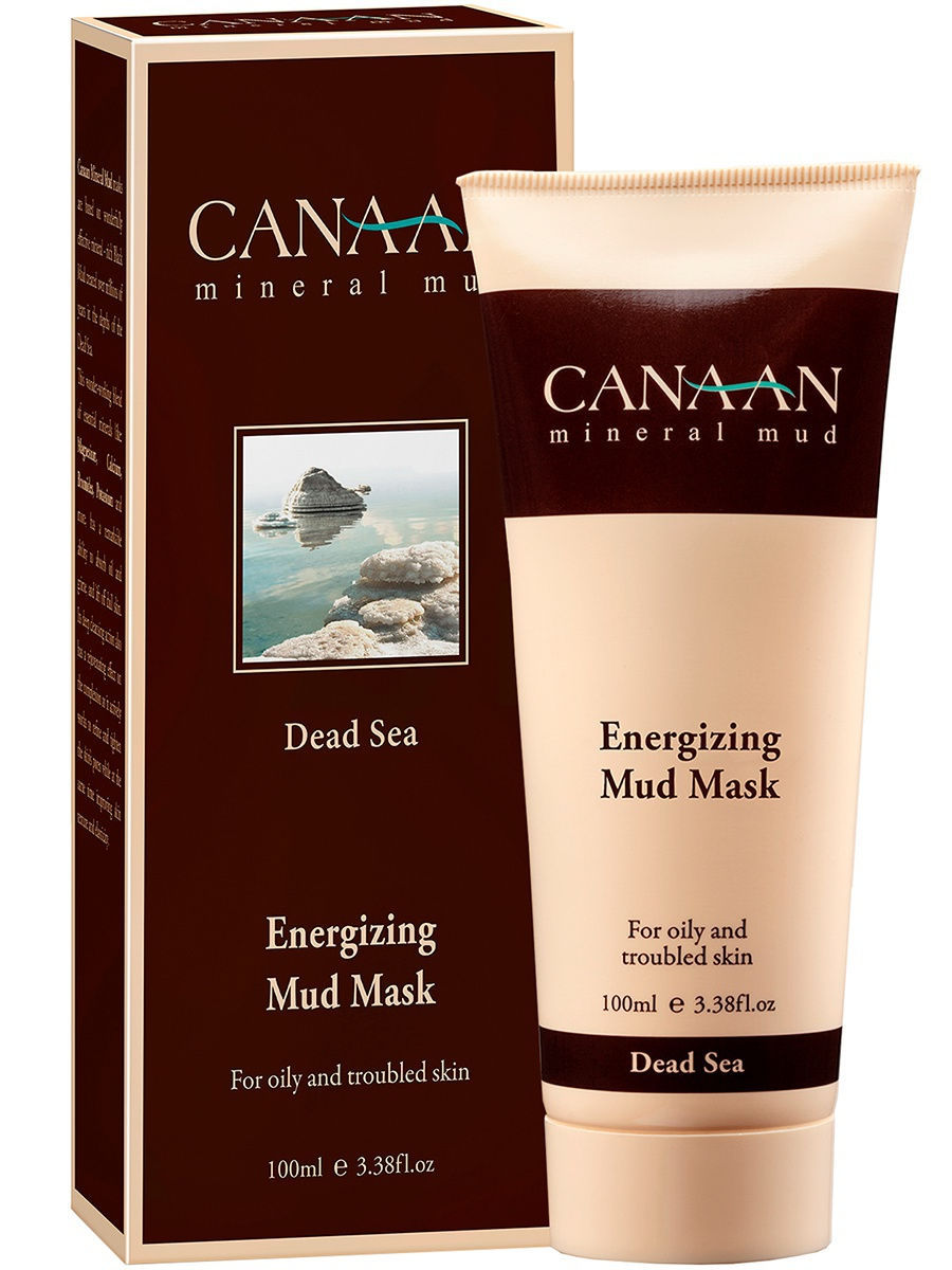 Canaan / Бодрящая грязевая маска анти-акне, анти-купероз, анти-жир для жирной и проблемной кожи, 100 мл
