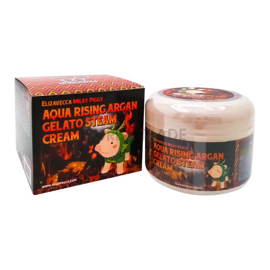 Elizavecca Паровой увлажняющий крем с маслом арганы Milky Piggy Aqua Rising Argan Gelato Steam Cream	100г