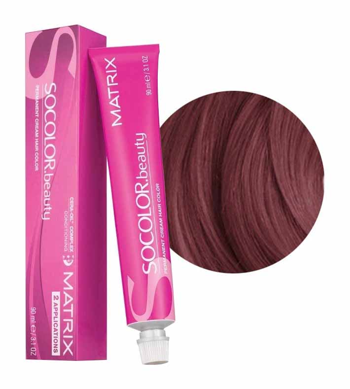 MATRIX Краска для волос Socolor.Beauty 5RV+ светлый шатен красно-перламутровый+ 90мл