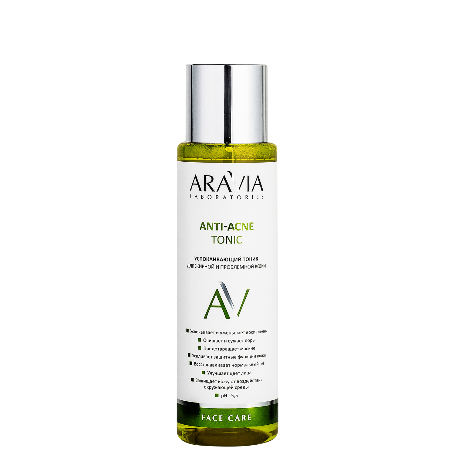 Успокаивающий тоник для жирной и проблемной кожи Anti-acne tonic, 250 мл, ARAVIA Laboratories