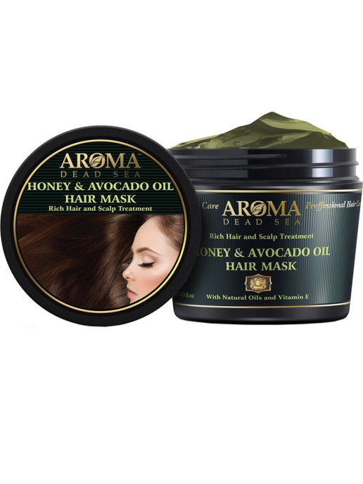 Aroma Dead Sea / Маска для волос и корней волос с медом, маслом авокадо, экстрактом прополиса, витаминами Е,С, 500 мл