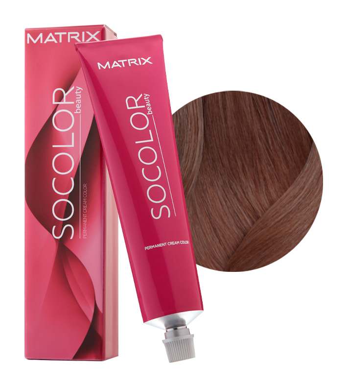 MATRIX Краска для волос Socolor.Beauty 6VM темный блондин перламутровый мокка 90мл