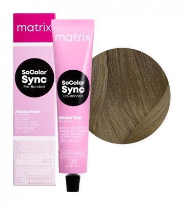 Matrix Краска для волос   без аммиака SoColor Sync Pre-Bonded 7NA блондин натуральный пепельный 90 мл