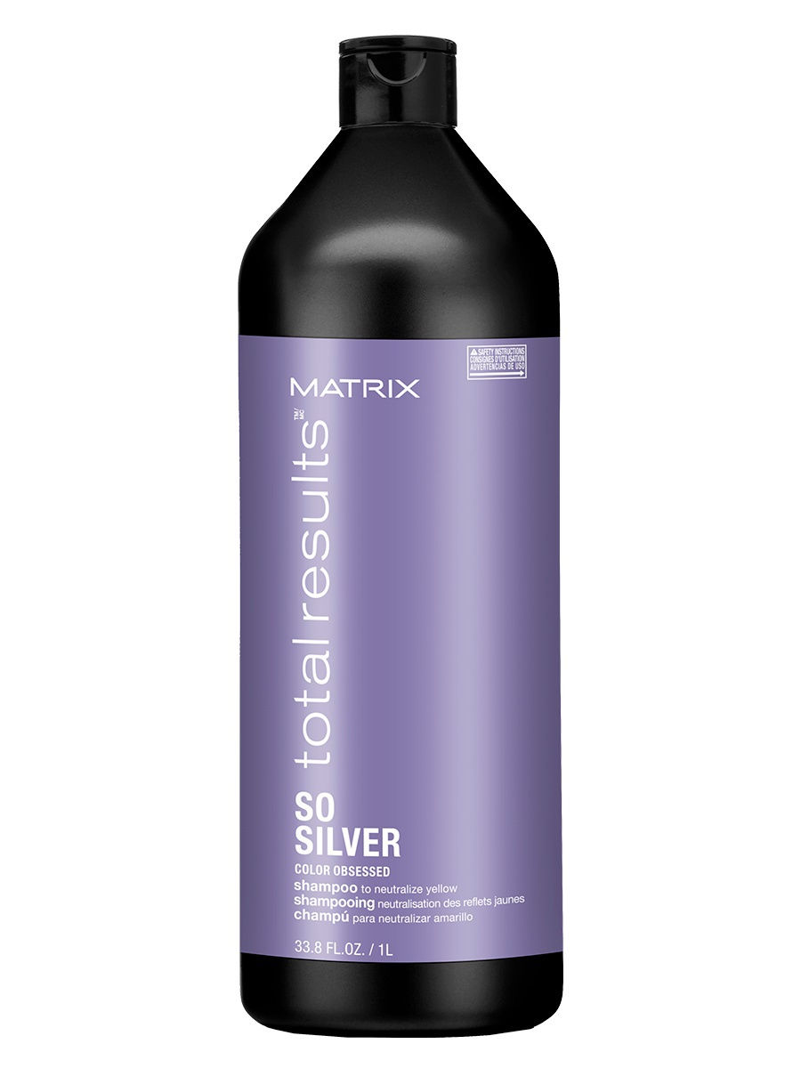 MATRIX / Шампунь для нейтрализации желтизны Total Results Color Obsessed So Silver Shampoo, 1000 мл