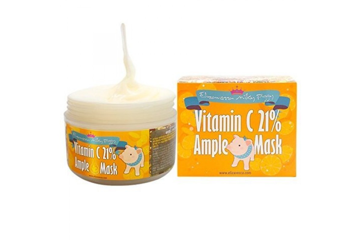 Elizavecca Тонизирующая маска с витамином C и эффектом сияния Milky Piggy Vitamin C 21% Ample Mask	100г
