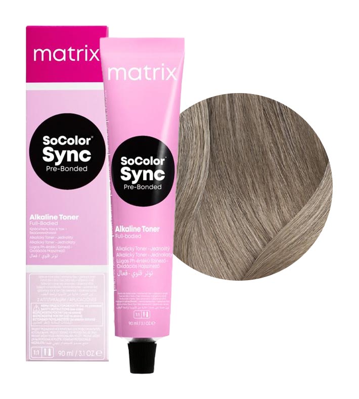 Matrix Краска для волос   без аммиака SoColor Sync Pre-Bonded 9NA очень светлый блондин натуральный пепельный 90 мл