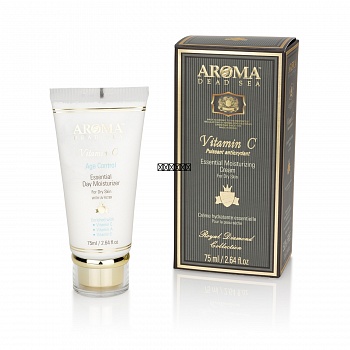 Увлажняющий дневной крем для нормальной и жирной кожи с витамином С, Aroma Dead Sea 75 ml