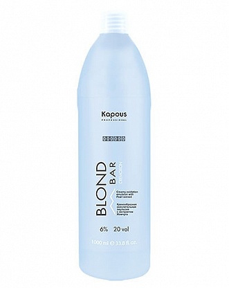 Kapous Professional/ Кремообразная окислительная эмульсия «Blond Cremoxon» с экстрактом Жемчуга серии “Blond Bar” 6%, 1000 мл