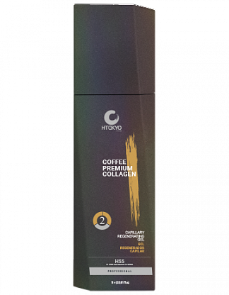 H-TOKYO PRO/ Гелеобразный состав CAPILLARY REGENERATING GEL Coffee Premium Collagen, Шаг 2