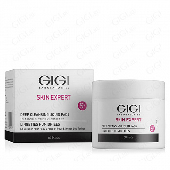 GIGI / Очищающие диски GIGI Derma Clear Deep Cleansing Liquid Pads, 60 шт.