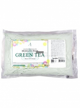 Anskin Маска альгинатная с экстрактом Зеленого чая Green Tea Modeling Mask 240 г