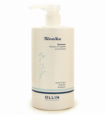 OLLIN BioNika Шампунь Баланс от корней до кончиков 750мл/ Roots To Tips Balance Shampoo