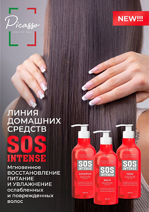 BB One/ Бальзам для волос PICASSO HOME CARE REPAIR SOS INTENSE Balm Шаг 2 , 300 МЛ