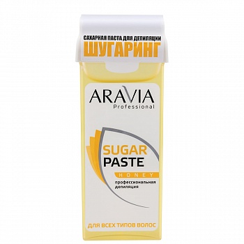 ARAVIA Professional Сахарная паста для депиляции в картридже Медовая очень мягкой консистенции, 150 г.