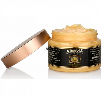 Маска с медом, оливковым маслом и яичным желтком для укрепления волос и корней волос, Aroma DS, 600 мл