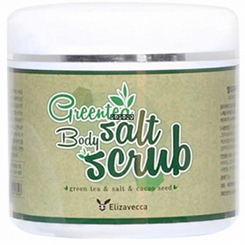Elizavecca Скраб для тела с морской солью и экстрактом зелёного чая MIlky Piggy Green Tea Salt Body Scrub 600g	600г