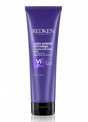REDKEN / Маска с ультрафиолетовым пигментом для тонирования и укрепления оттенков блонд Redken Color Extend Blondage Mask 250 мл