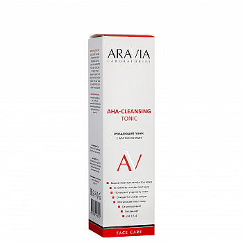 Очищающий тоник с AHA-кислотами AHA-Cleansing Tonic, 250 мл, ARAVIA Laboratories