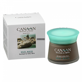 Canaan / Омолаживающая грязевая маска для лица с минералами Мертвого моря и экстрактом водорослей, 50 мл