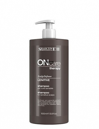 Selective ON CARE Lenitive Shampoo - Шампунь для чувствительной кожи головы  1000 мл