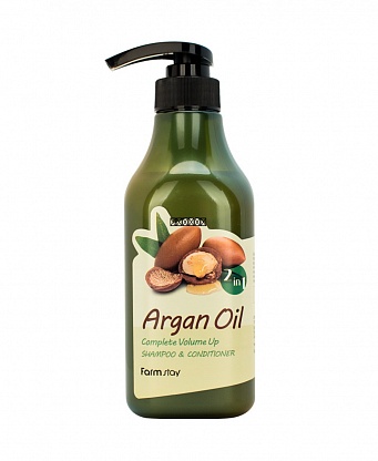 FarmStay Шампунь-кондиционер с aргановым маслом Argan Oil Complete Volume Up Shampoo & Conditione