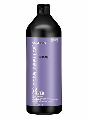 MATRIX / Шампунь для нейтрализации желтизны Total Results Color Obsessed So Silver Shampoo, 1000 мл