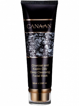 Canaan / Очищающая и питающая грязевая маска с углем и водорослями Dunaliella для чувствительной кожи, 100 мл