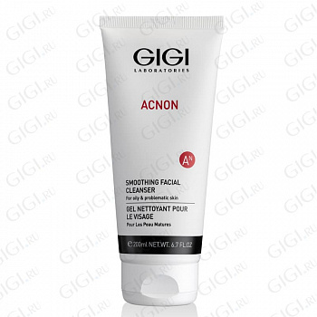 GIGI / Мыло для глубокого очищения для жирной и проблемной кожи / Acnon Smoothing Facial Cleanser 200 мл,